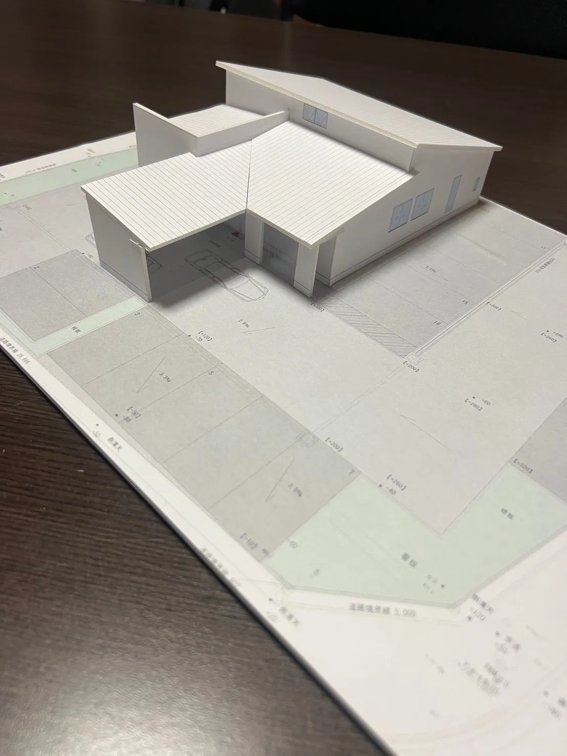 次回建築予定の外観模型