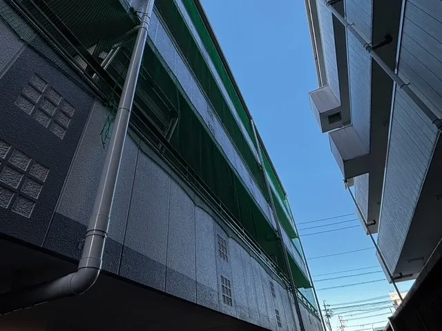 ベランダに防鳥ネットを張りました